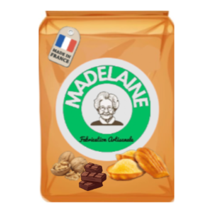 Madeleines à la NOIX et au CHOCOLAT