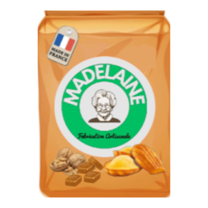 Madeleines à la NOIX et au CARAMEL